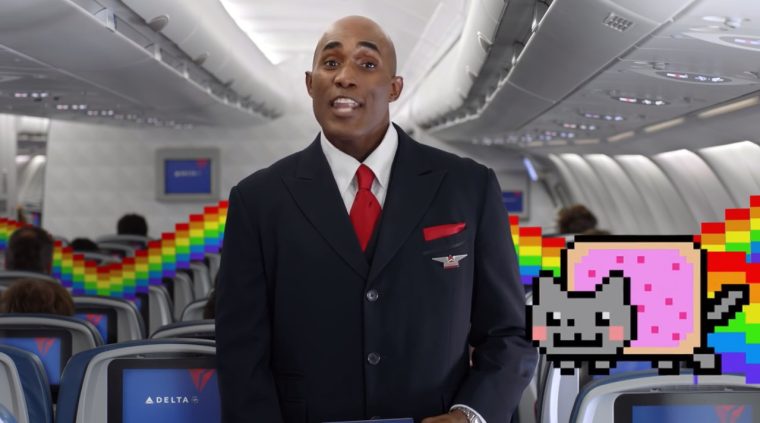 Safety Video: Delta spielt das Internet durch