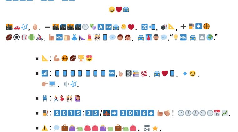 Viral: Chevrolet veröffentlicht Pressemitteilung komplett aus Emojis