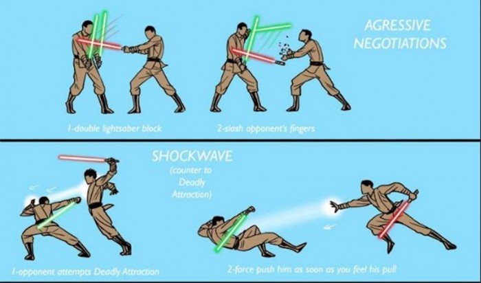 Internet-Gold: Selbstverteidigung à la Star Wars