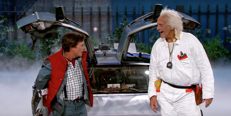 Marty McFly und Doc Brown besuchen Jimmy Kimmel &ndash; das Internet dreht durch