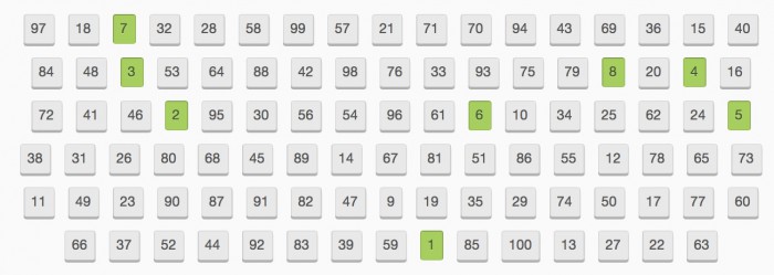 Spiel auf Zeit: Wie schnell kannst du die Zahlen in die richtige Reihenfolge setzen?