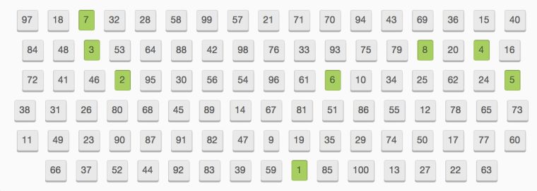 Spiel auf Zeit: Wie schnell kannst du die Zahlen in die richtige Reihenfolge setzen?