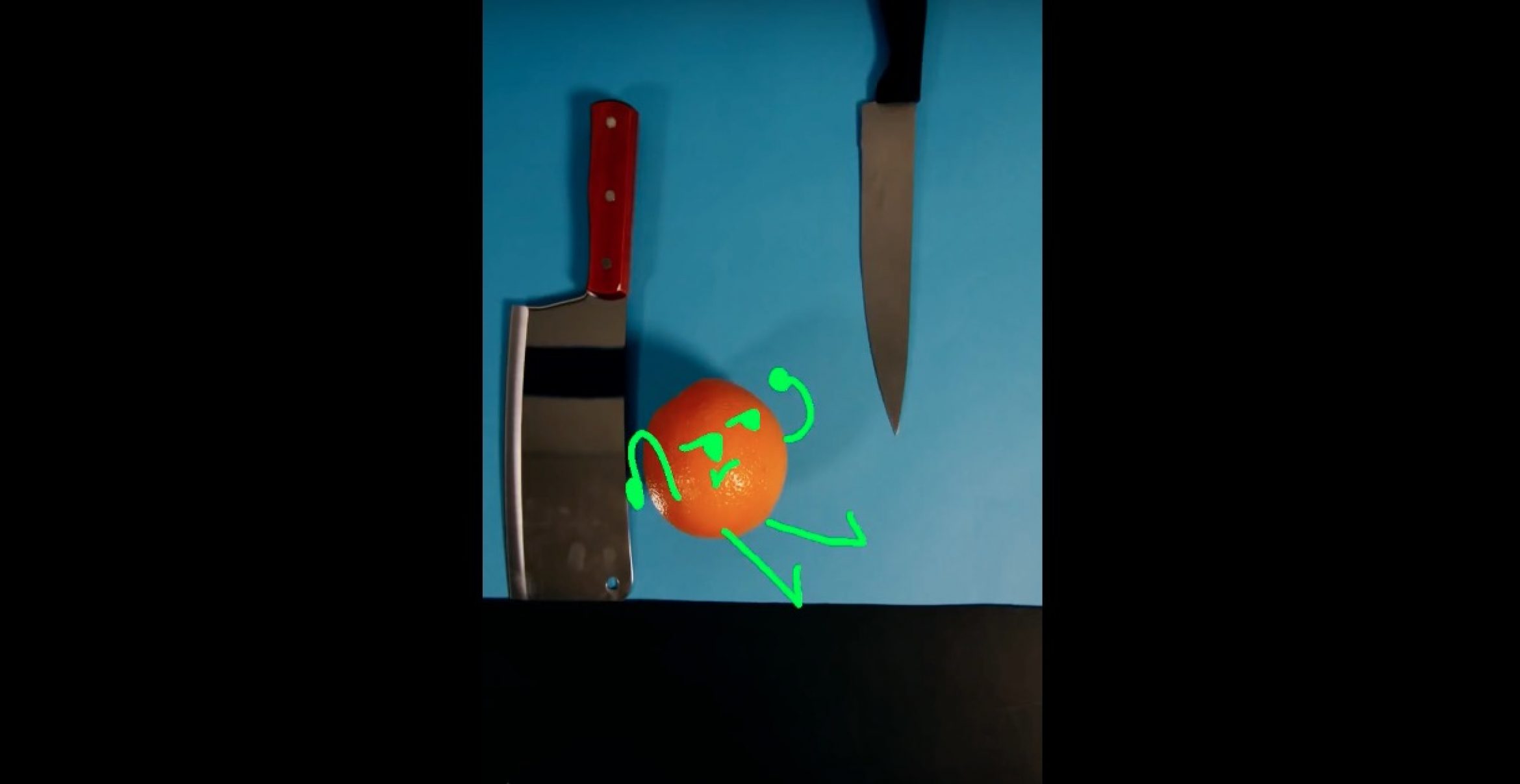 Große 8-Bit-Kunst: Man nehme eine Orange, ein paar Küchengeräte – und Snapchat