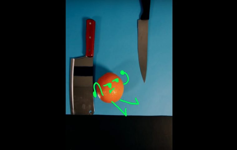 Große 8-Bit-Kunst: Man nehme eine Orange, ein paar Küchengeräte – und Snapchat