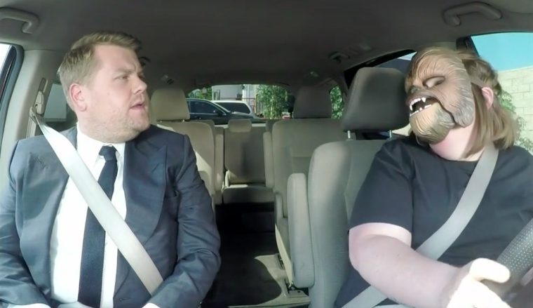 Nach Viral-Erfolg: Chewbacca Mom bringt James Corden zur Arbeit