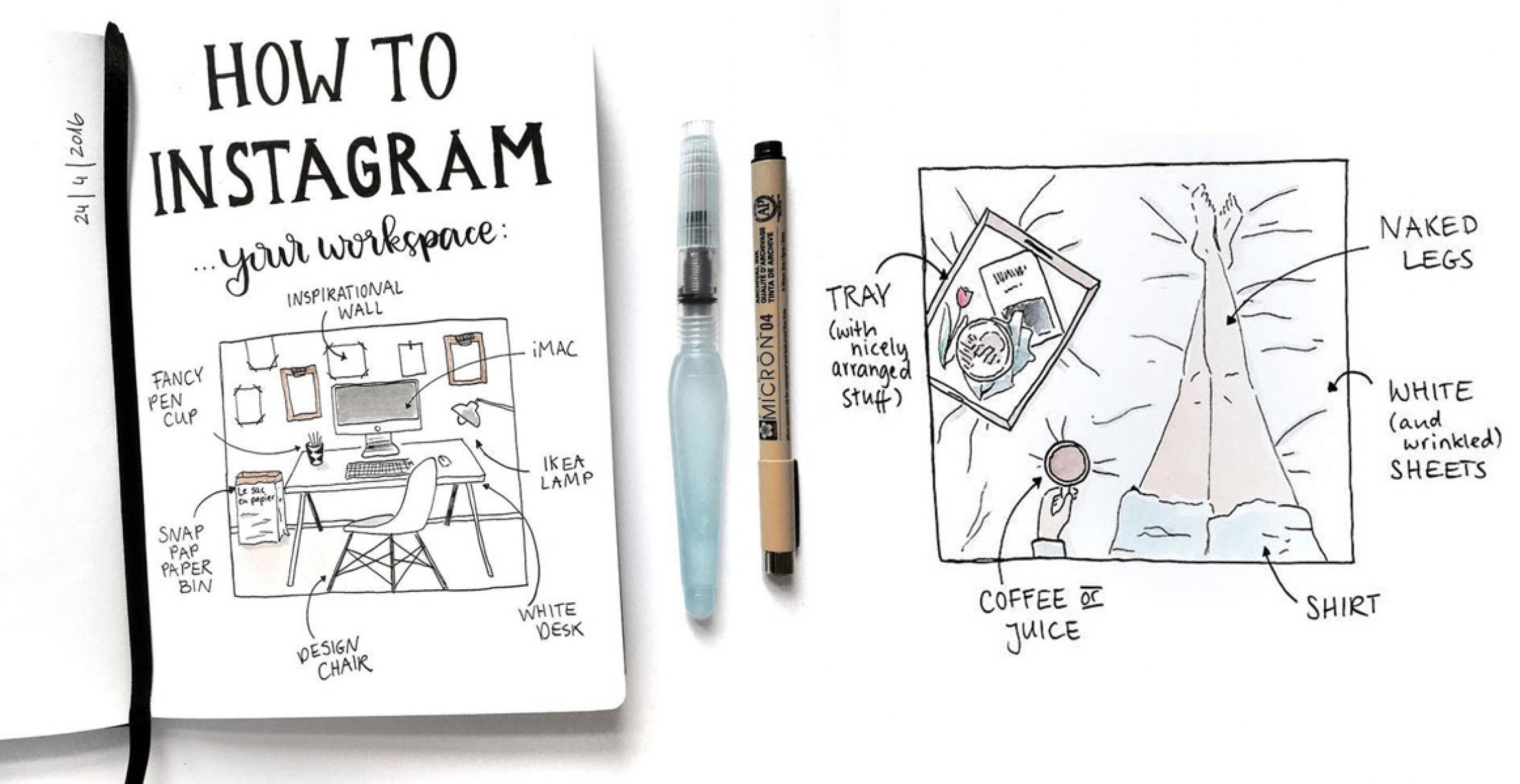 „How To Instagram“ – Künstlerin zeigt ganz illustrativ, wie das mit dem Posten richtig geht