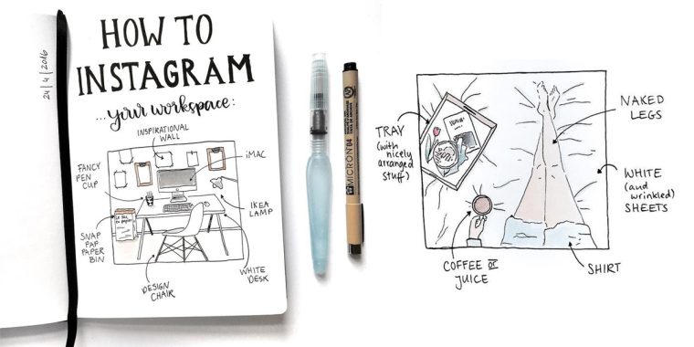 „How To Instagram“ – Künstlerin zeigt ganz illustrativ, wie das mit dem Posten richtig geht