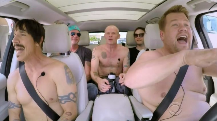 James Corden und die Red Hot Chili Peppers im Carpool Karaoke – unser vorläufiges Highlight der Woche