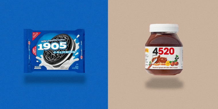“Calorie Brands“ zeigt kompromisslos, wie viele Kalorien in euren Alltagsprodukten stecken