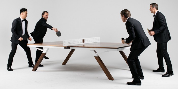 Let’s Play – Dieses hölzerne Schmuckstück verwandelt sich vom Konferenztisch zur stylischen Tischtennisplatte