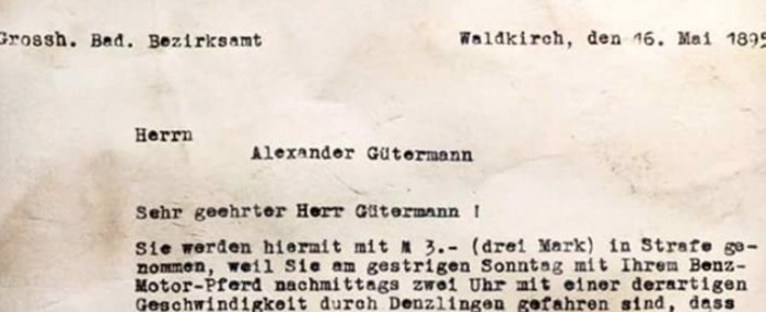 Viral: Der vielleicht erste Strafzettel der Welt