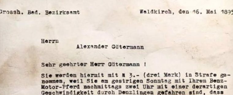 Viral: Der vielleicht erste Strafzettel der Welt