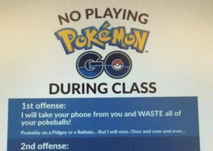 Pokémon Go: Bei solchen Bestrafungen hat man die ungeteilte Aufmerksamkeit der Klasse sicher