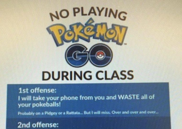 Pokémon Go: Bei solchen Bestrafungen hat man die ungeteilte Aufmerksamkeit der Klasse sicher