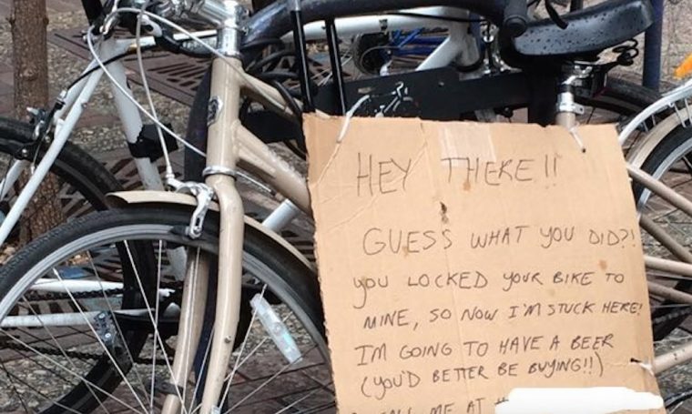 Abf*ck des Tages: Fahrrad anschließen wie ein Unmensch