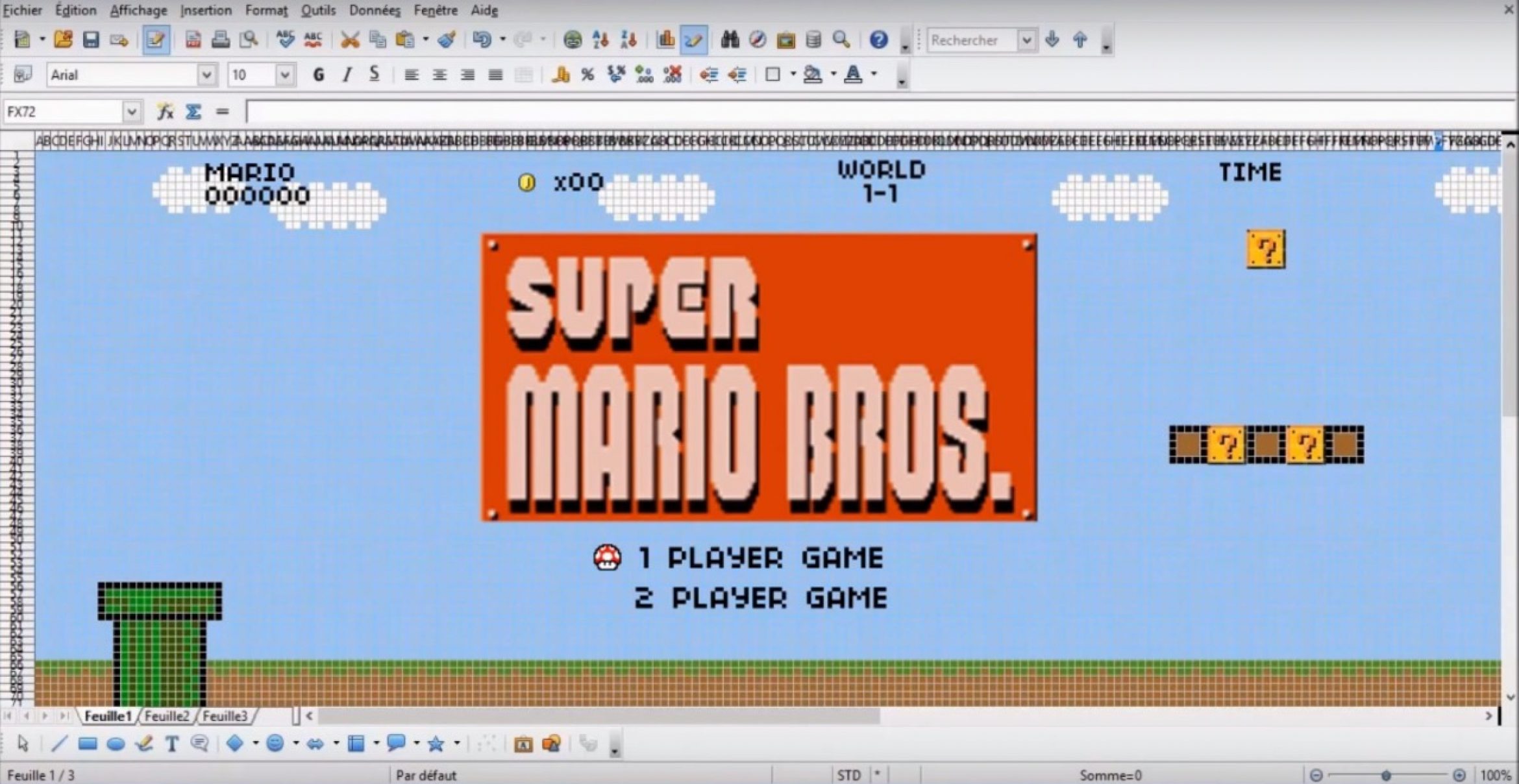 Super Mario meets Excel: Mehr Spaß kann das Tabellentool nicht bieten