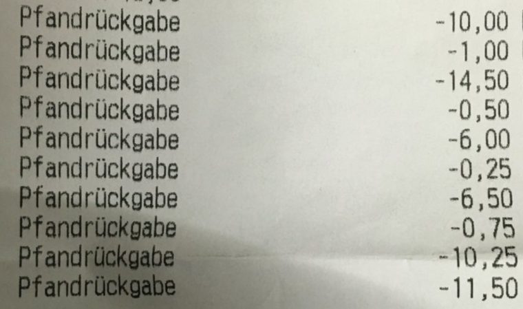 Alltags-Fame: Dieser Pfand-Bon ist für die Ewigkeit bestimmt