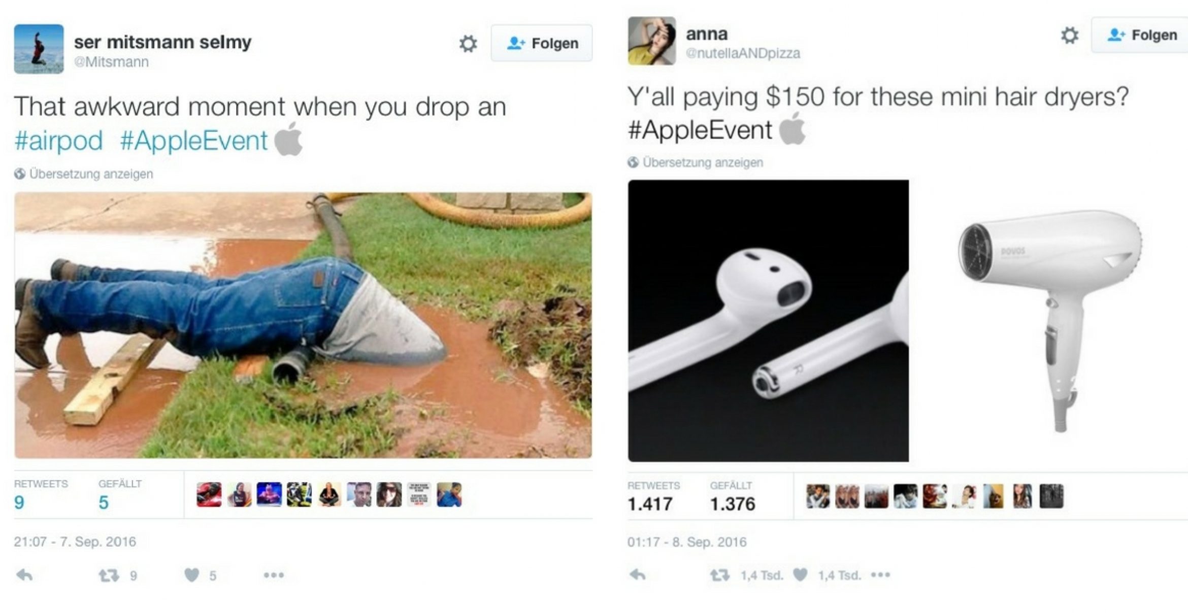 Twitter-Echo: So zieht das Netz die neuen Apple Kopfhörer durch den Kakao