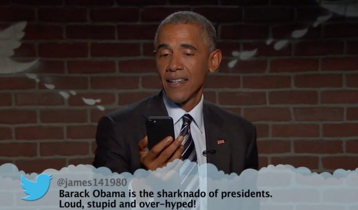 Burn: Barack Obama vernichtet Trump in der aktuellen Folge von “Mean Tweets“