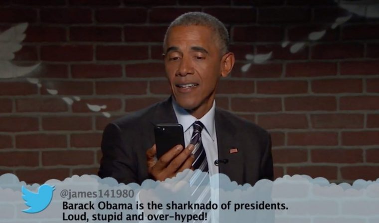 Burn: Barack Obama vernichtet Trump in der aktuellen Folge von “Mean Tweets“