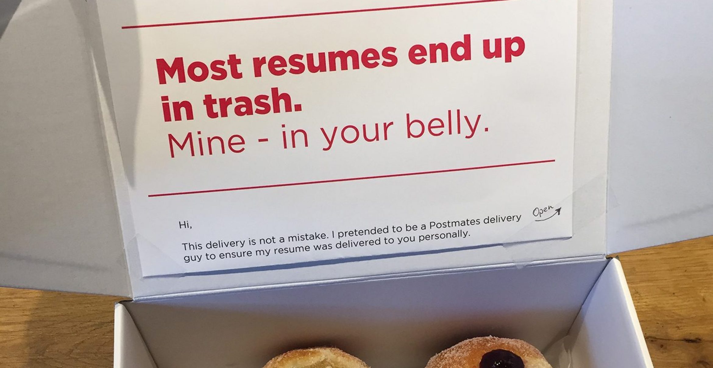 Karriere geht durch den Magen: Dieser Typ gab sich als Donut-Lieferant aus, um seinen Traumjob zu ergattern