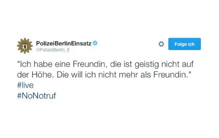 #NoNotruf: Die Polizei macht mit neuer Kampagne auf die unzähligen falschen Notrufe aufmerksam