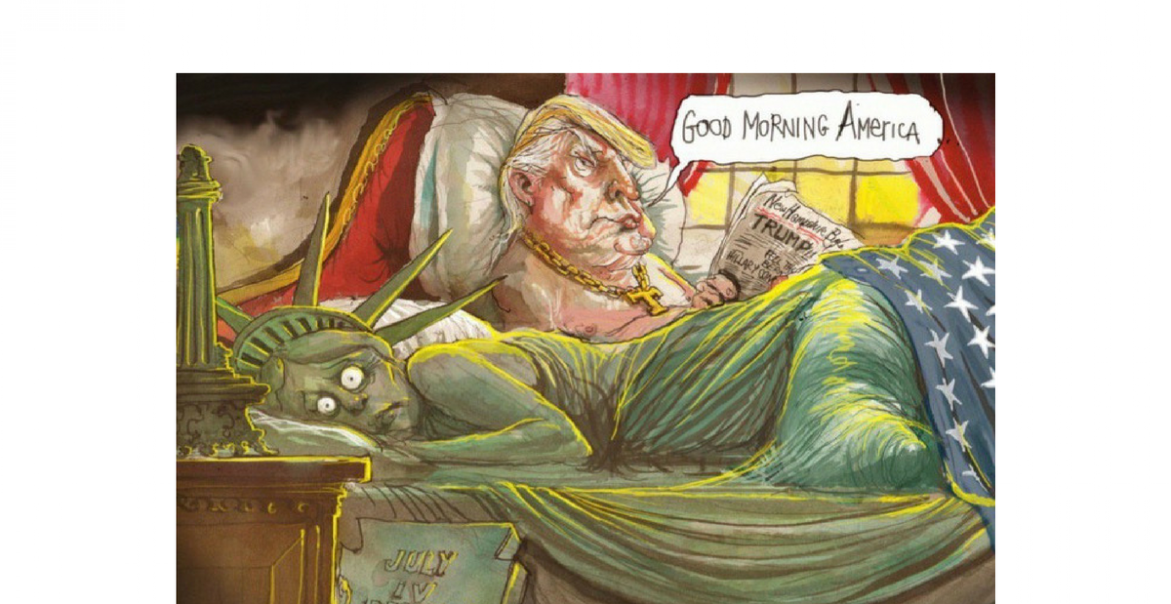 20 Karikaturen aus der ganzen Welt, die auf den Wahlsieg von Donald Trump reagieren