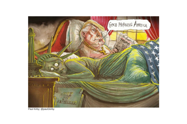 20 Karikaturen aus der ganzen Welt, die auf den Wahlsieg von Donald Trump reagieren