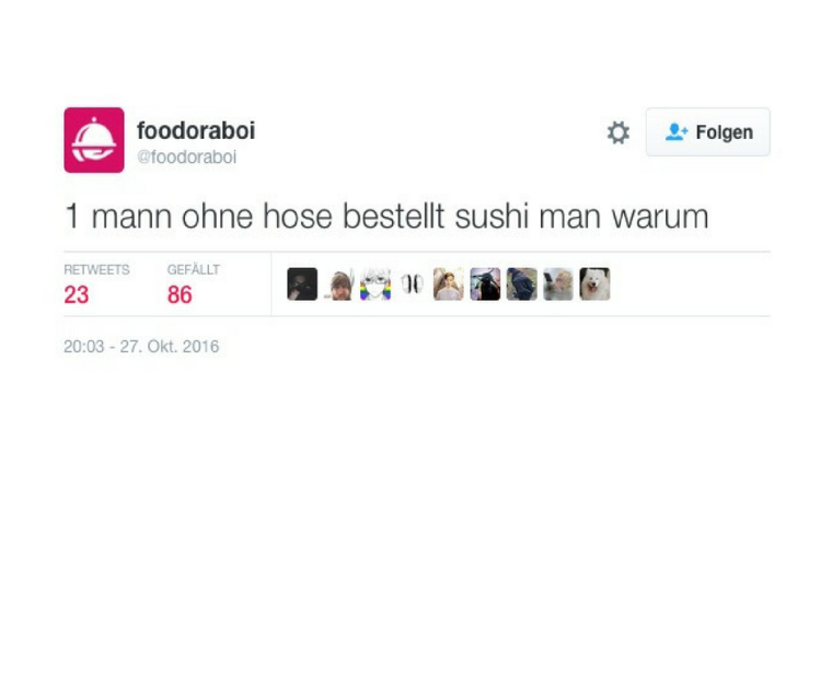 Ein Foodora-Lieferant, der seine Erlebnisse auf Twitter teilt, ist unser anonymer Held des Jahres