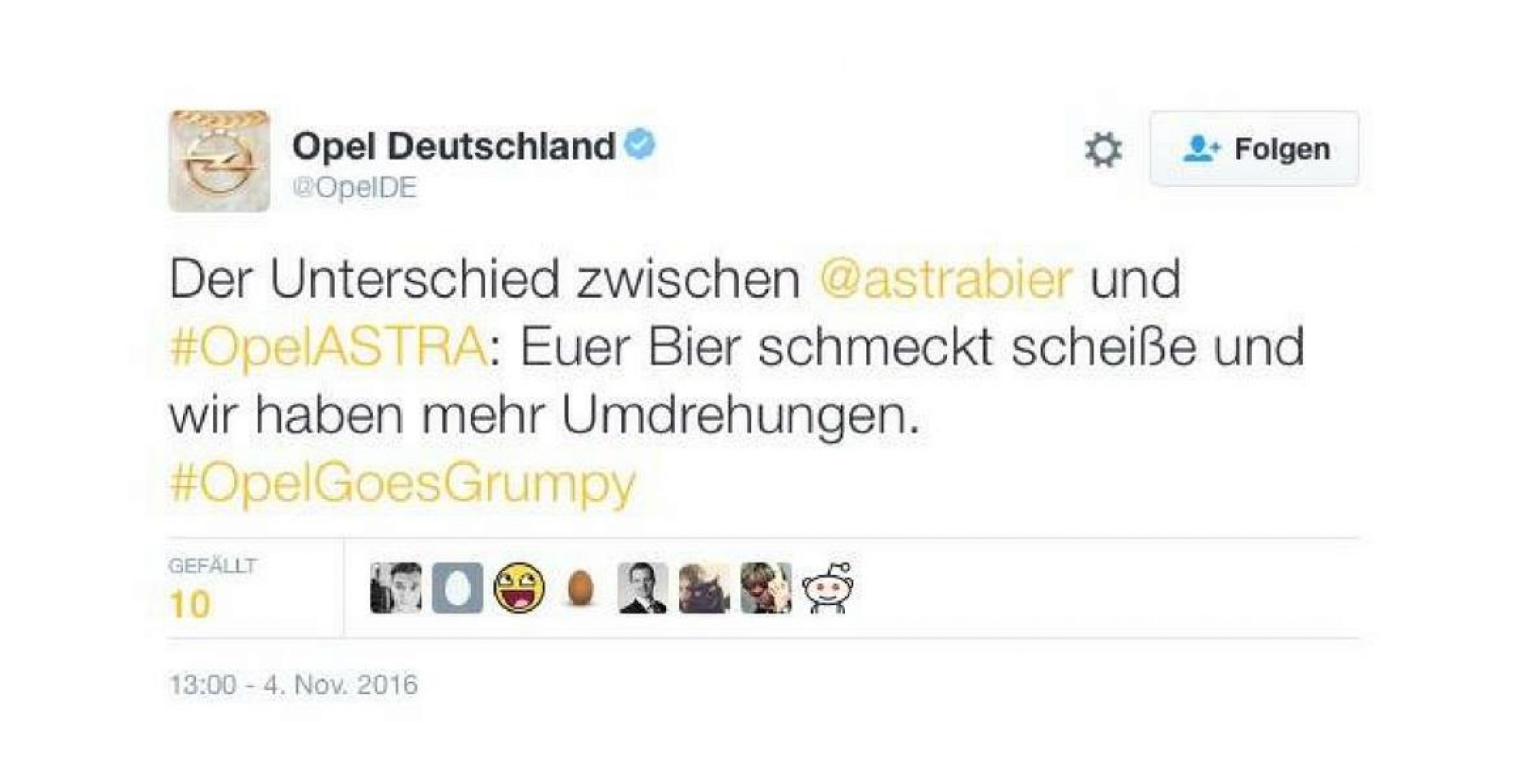 #OpelGoesGrumpy: Das Social-Media-Team von Opel macht einen auf Grumpy Cat – und das Netz feiert