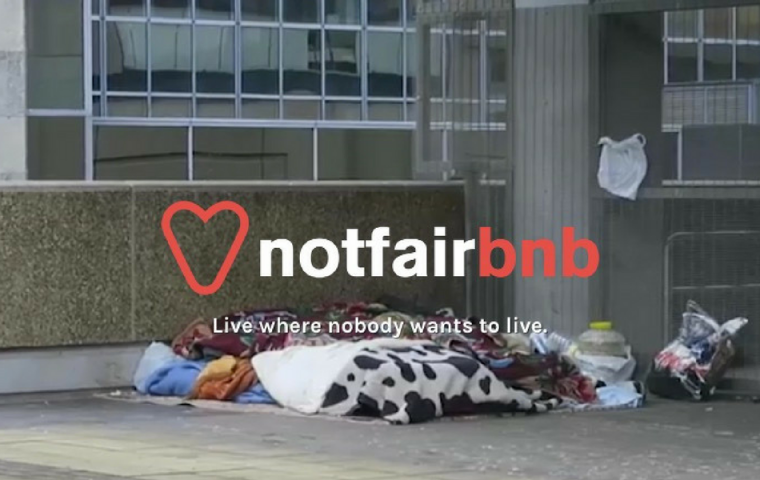 Belgische Agentur macht mit Airbnb-Kopie auf Obdachlosenproblem aufmerksam