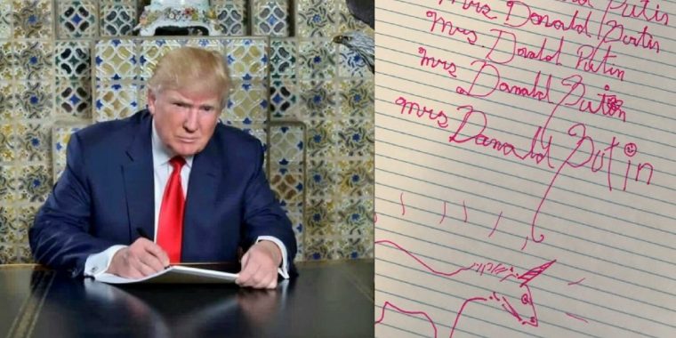 Trump posiert mit seiner Einführungsrede – und das Netz ist erbarmungslos