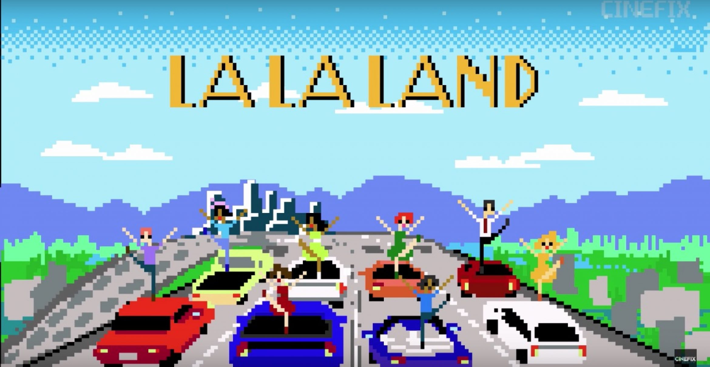 Nostalgie: So sieht der Musicalfilm “La La Land“ im 8-Bit Videoformat aus