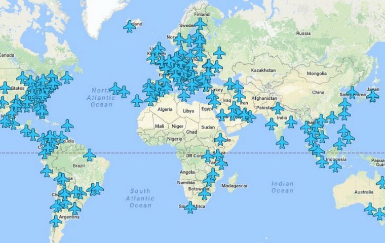 Diese Map versorgt uns mit WLAN-Passwörtern an den jeweiligen Flughäfen