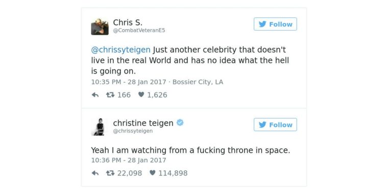 High-Performance: Chrissy Teigen ist die unangefochtene Punchline-Queen auf Twitter