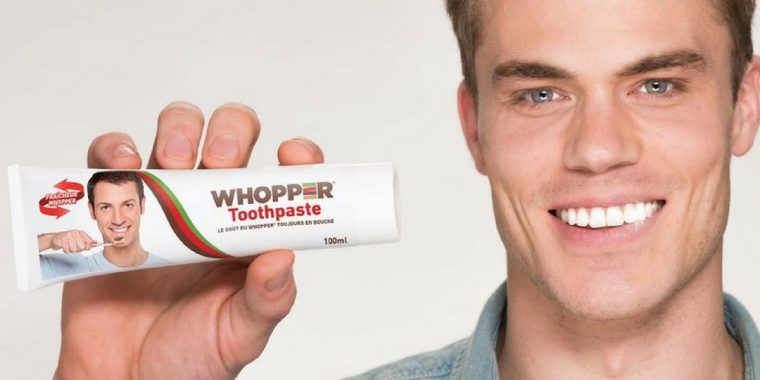 Whoop Whoop: Burger King bringt Whopper-Zahnpasta auf den Markt