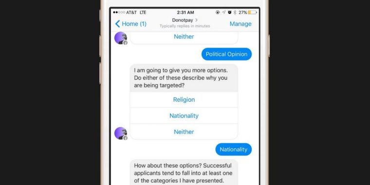Robot Lawyer: Chatbot hilft Flüchtlingen beim Ausfüllen ihrer Asylanträge