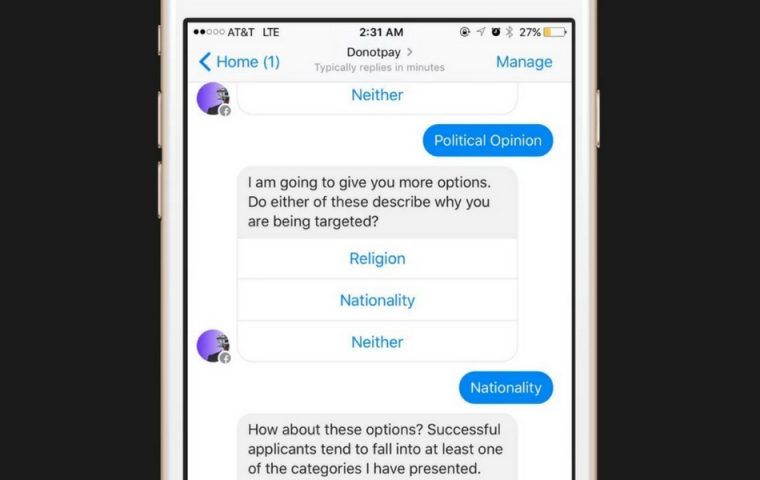 Robot Lawyer: Chatbot hilft Flüchtlingen beim Ausfüllen ihrer Asylanträge