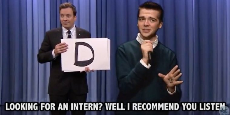 Meisterhaft: Wie man sich bei der Jimmy Fallon-Show um ein Praktikum bewirbt