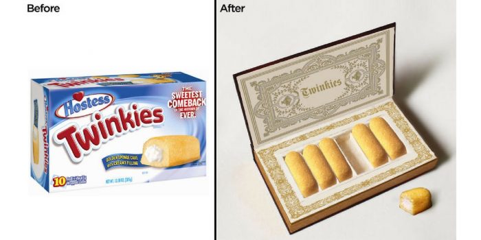 Neu verpackt: Künstler verpasst Lebensmitteln neuen Hipster-Look