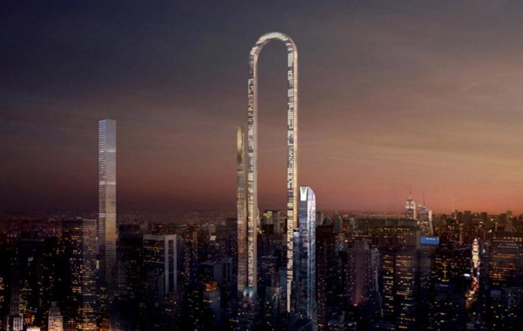 The Big Bend: Ein U-förmiger Wolkenkratzer für Manhattans Skyline
