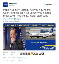 Ryan Air Tweet