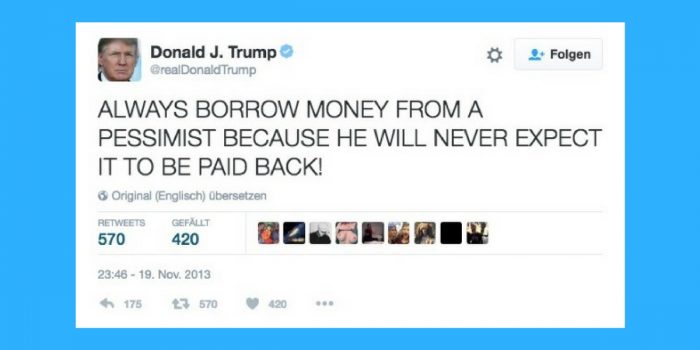 Bootcamp für Entrepreneure: Donald Trumps beste Tweets zum Thema Erfolg