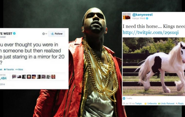 Zehn gelöschte Tweets von Kanye West, die uns ein breites Grinsen ins Gesicht zaubern