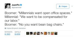 Tweets Millenials