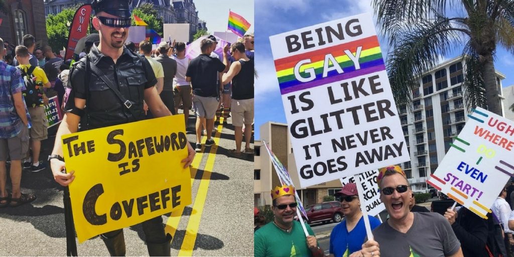 Pride Month: Die besten und lustigsten Demo-Schilder der Pride-Protestmärsche