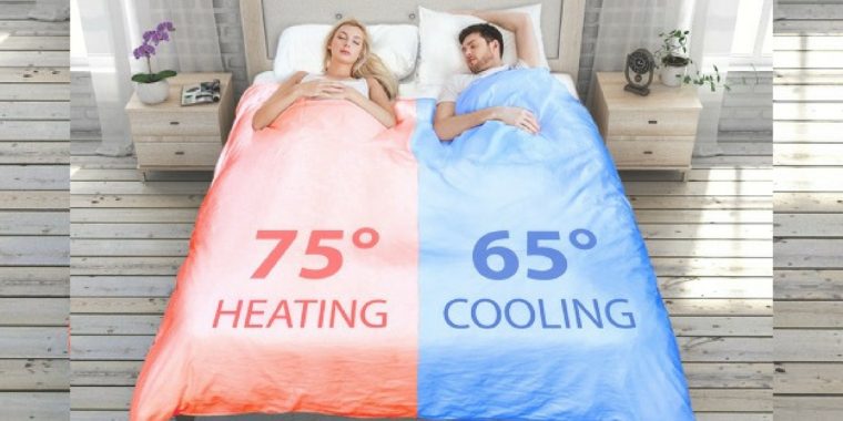 Mit dieser App lässt sich für jede Bettseite die richtige Temperatur einstellen