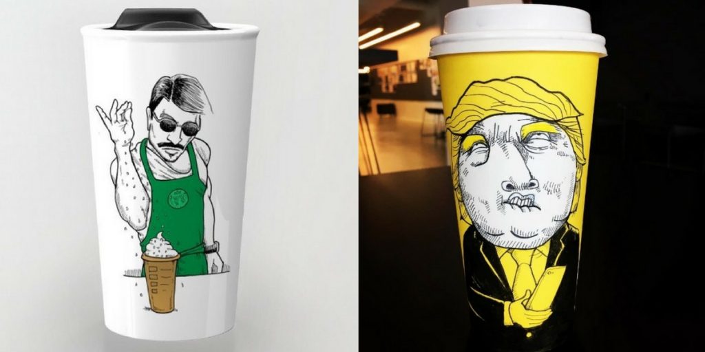 Comic-Cups: Diese Illustratorin verschönert Starbucks-Becher