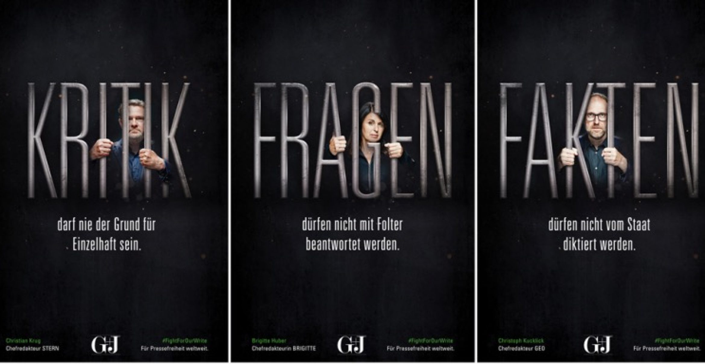 #FightForOurWrite: Gruner + Jahr startet Kampagne für Pressefreiheit zum G20-Gipfel