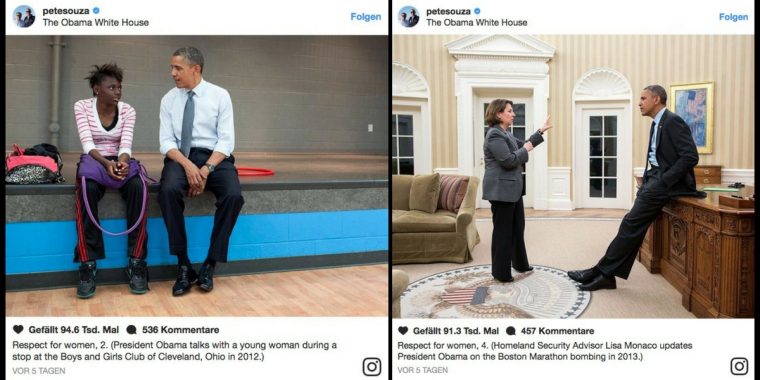 Obamas Ex-Fotograf Pete Souza führt Trump auf Instagram vor